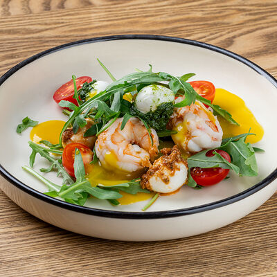 Салат Рукола, креветка, манго в Лисичкино Чехова по цене 895 ₽
