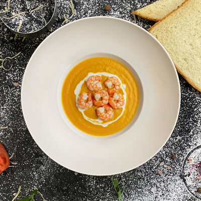 Тыквенный с креветкой в Cake bakery по цене 440 ₽