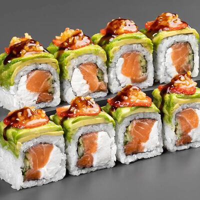 Ролл Филадельфия с манго, авокадо и клубникой в Tao Sushi Lab по цене 990 ₽