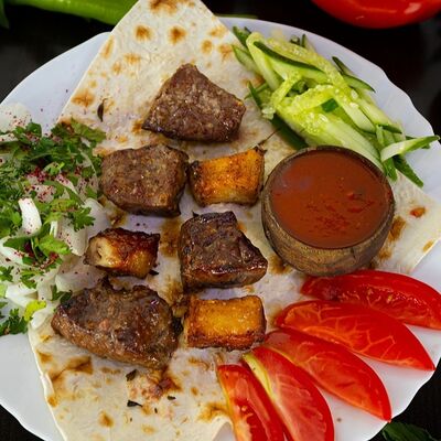 Шашлык из печени с курдюком в Щербет по цене 484 ₽