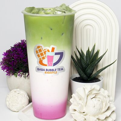 Цветочная матчав Baba Bubble Tea & Waffle по цене 479 ₽