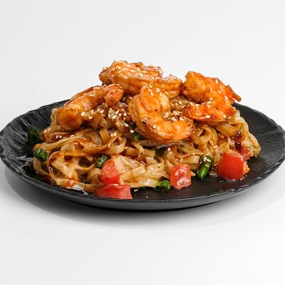 Удон с тигровыми креветками в Филка роллы по цене 600 ₽