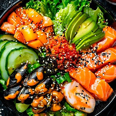 Поке с морепродуктами в Суши мастер по цене 939 ₽