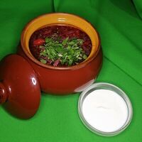 Борщ с цыпленкомв Pitstop