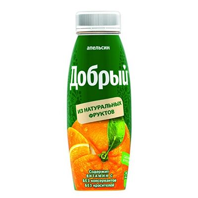 Сок Добрый Апельсин в Кафе Безумно крутая шаурма по цене 130 ₽