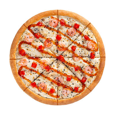 С креветками и кисло-сладким соусом 25 см в Ташир Пицца по цене 250 ₽