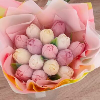 Съедобный шоколадный букет из тюльпановв Мистер пряничек по цене 3200 ₽