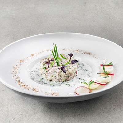 Окрошка мясная на кефире в Станъ по цене 635 ₽