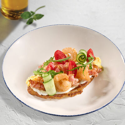 Уова страпаццата кон гамбери в Sapore Italiano по цене 690 ₽