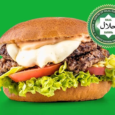 Бургер Итальянский двойной (халяль) в Black Star Burger по цене 970 ₽