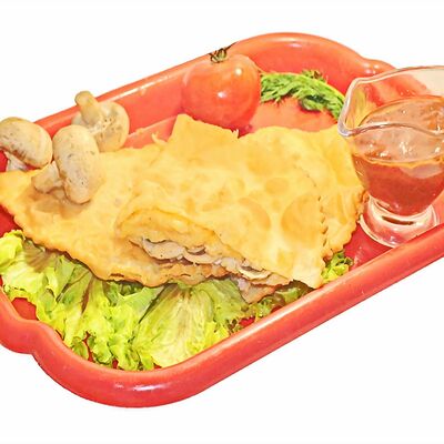 Чебурек с сыром и грибами в ЧебуречнаяСССР по цене 270 ₽