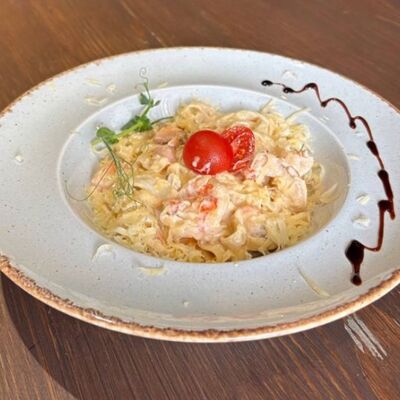 Паста с морепродуктами в Чили Gurman Сlub по цене 650 ₽