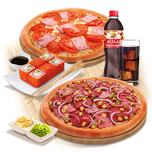 КОМБО ОСЕНЬ С PSW в PIZZASUSHIWOK по цене 1199 ₽