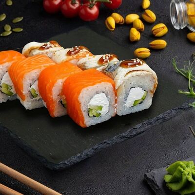 Ролл Филадельфия дракон Инь янь в Самурай SUSHI PREMIUM по цене 698 ₽