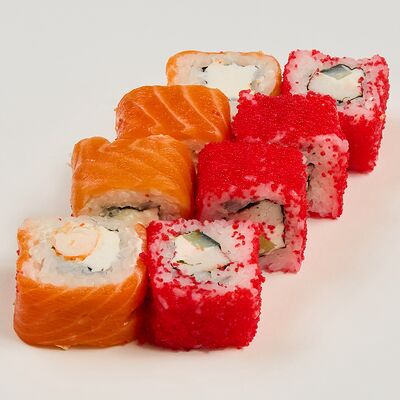 Филадельфия и Калифорния с креветкой в Елидаели по цене 699 ₽