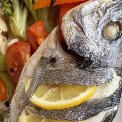 Дорадо с овощами на пару в Маск по цене 1775 ₽