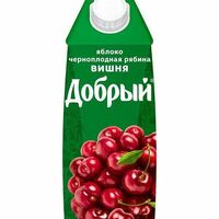 Сок Добрый Яблоко, черноплодная рябина, вишня в Пипони