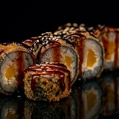 ЯМайами масляный такуан темпура ролл в Фабрика кухня Пицца по цене 695 ₽