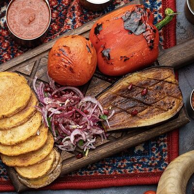 Овощи на углях в Хижина по цене 670 ₽