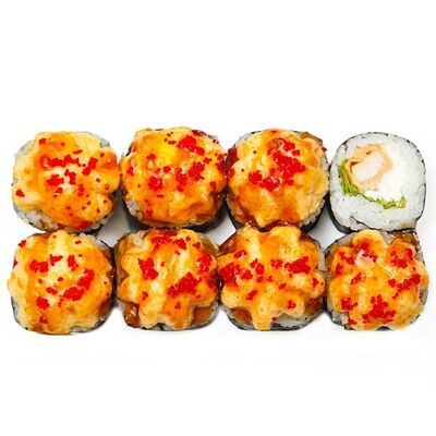 Запеченный с окунем темпура в Фишка суши по цене 439 ₽