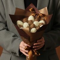 Букет Coconut (19 шт) в Luna-Клубника в шоколаде