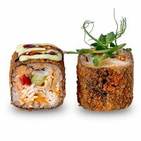 Жареный васаби-краб в Sushi Outlet