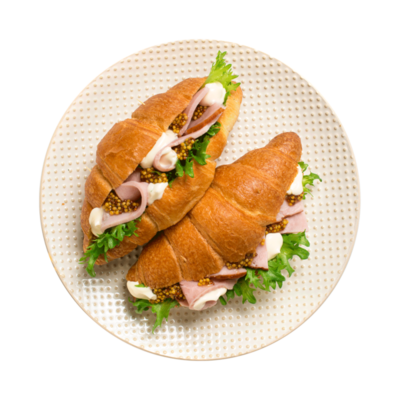 Круассан с ветчиной в Азбука Вкуса Экспресс Меню по цене 268 ₽