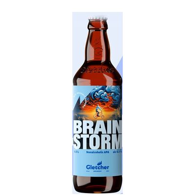 Безалкогольное пиво Gletcher Brainstorm APA в Традиции мирового пивоварения по цене 339 ₽