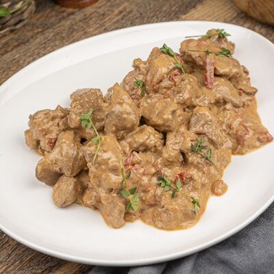 Куриная печень в сливочном соусе в Буркина Фасоль по цене 310 ₽