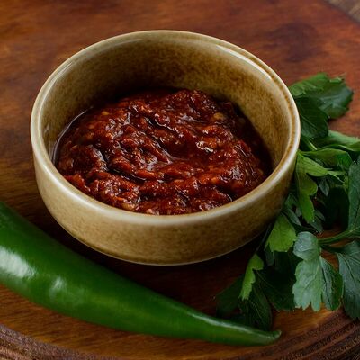 Соус аджика (красная) в Хинкальная по цене 150 ₽