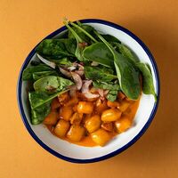 Ньокки с ндуей в апельсиновом соусе в Сидрерия