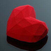 Муссовый десерт сердце в Белая черешня