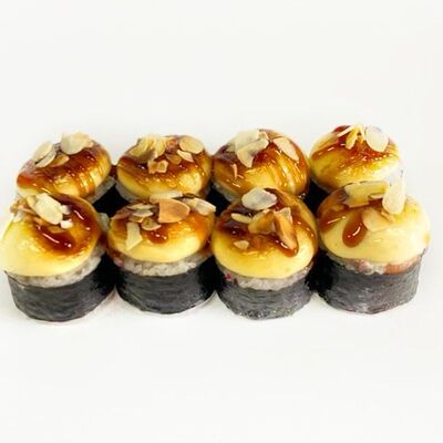 Запеченный футомаки с крабом в Sushi Break по цене 510 ₽