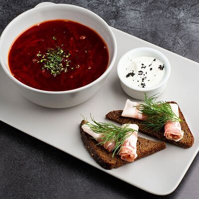 Борщ в Babbo family cafe по цене 420 ₽