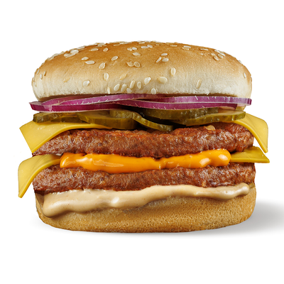 Двойной чизбургер в Три соуса по цене 339 ₽