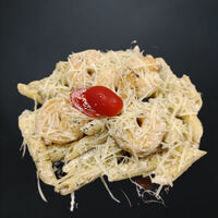 Пенне с креветкамив Пицца vs Роллы