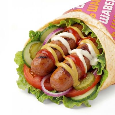 С колбасками мини-шаверма в Шавермить по цене 369 ₽