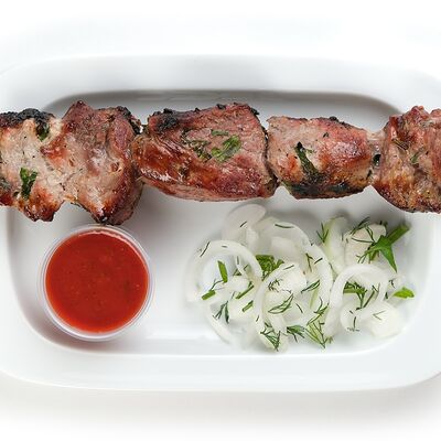 Шашлык из свинины в Три жены по цене 320