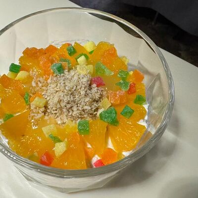 Творог с цукатами в Peach по цене 310 ₽