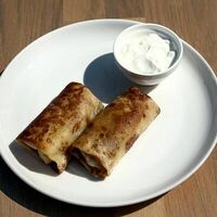 Блинчики с мясомв Искра