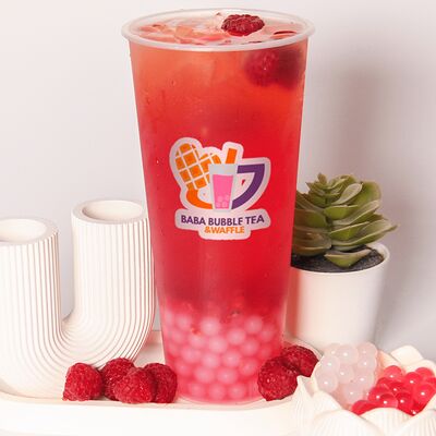 Малина-личи в Baba Bubble Tea & Waffle по цене 469 ₽