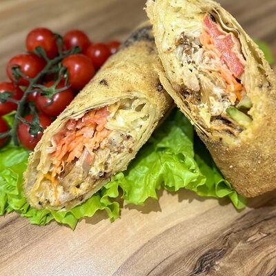 Шаурма в кляре с картофелем фри в Brend-doner по цене 270 ₽