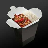 Красный карри с говядиной и рисом басмати в Большой ФО