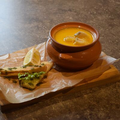 Уха из судака по-фински в La Terrasse по цене 400 ₽