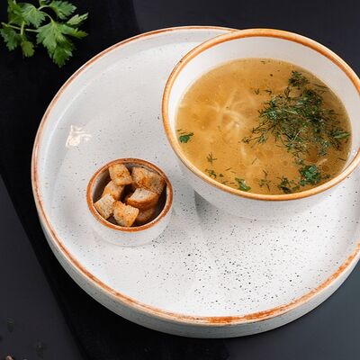 Суп-лапша с цыпленком в РАХАТ по цене 310 ₽