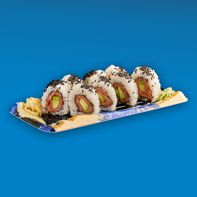 Хоккайдо (Ролл с лососем, авокадо и кунжутом) в Yume sushi по цене 890 ₽