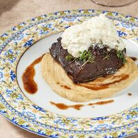 Телячьи щеки в Cacio e Pepe