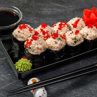 Ролл фирменный Горящий вулкан в Sushi Pizza Top по цене 599 ₽