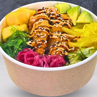 Поке Чикен стрипс спайсив Axolottea по цене 550 ₽