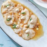 Карпаччо из гребешка в Черетто море